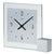 AMS Horloge de table 16x19x4 cm Verre • Design moderne • Mouvement à quartz silencieux