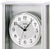 AMS Wanduhr 51x20x7 cm Metall • Funk-Uhrwerk • Elegantes Pendel