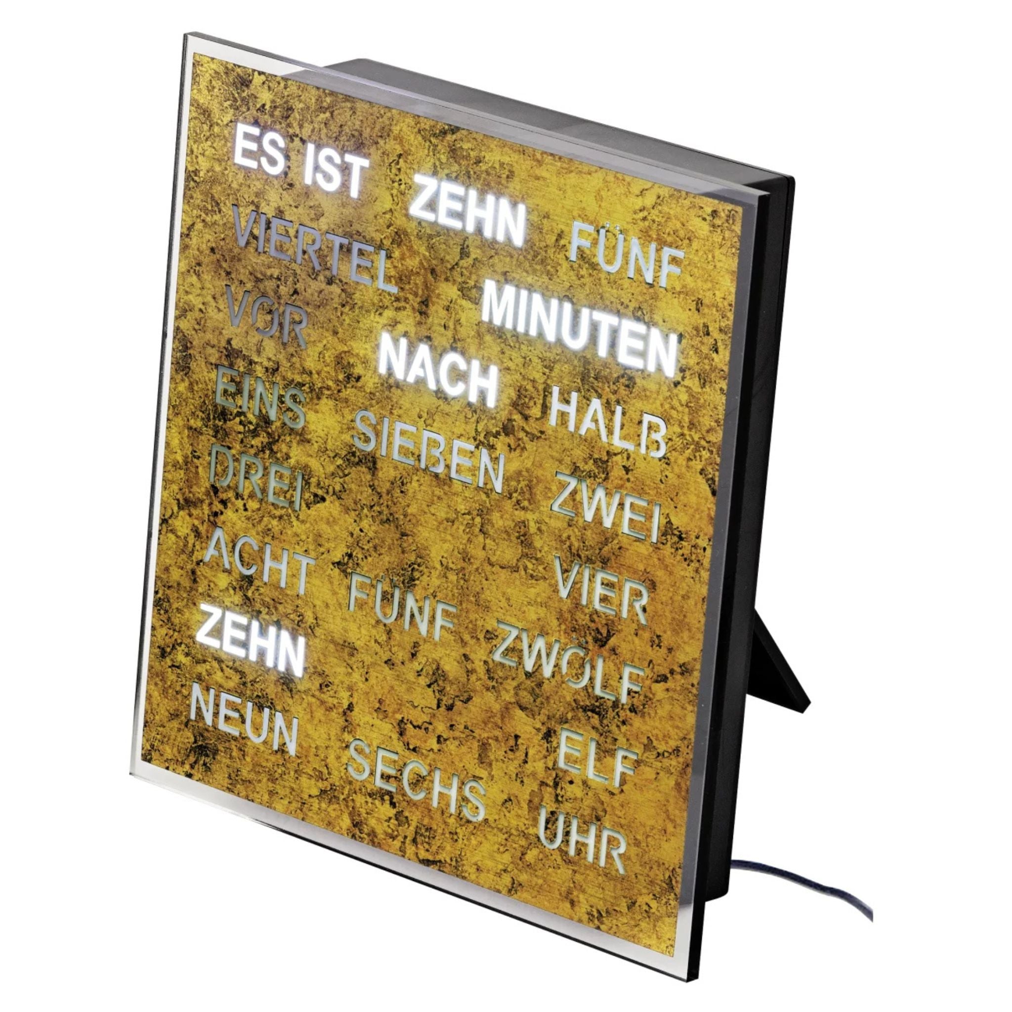 AMS Wanduhr 20x20 cm Metall/Acryl • Modernes Design • Innovativ