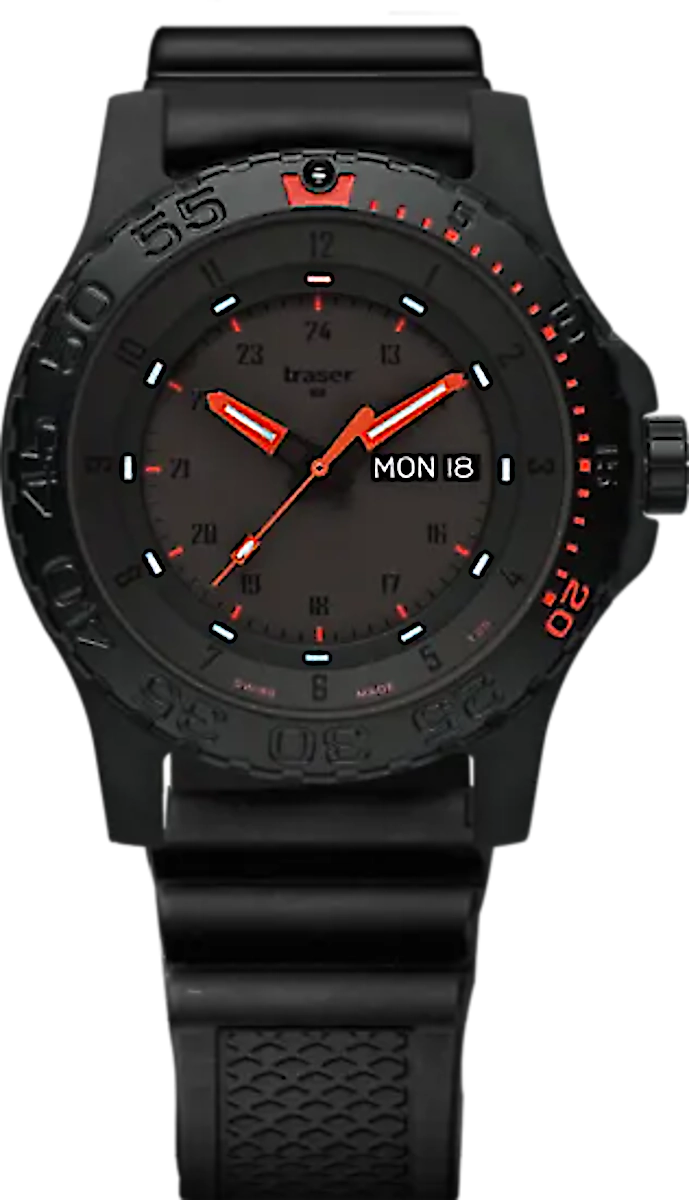 Traser P66 Tactical Mission 104148 Men's Watch • trigalight • Sapphire Crystal