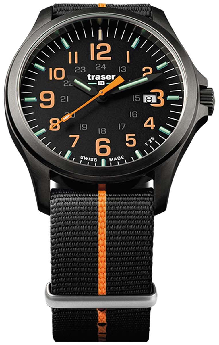 Montre pour homme Traser P67 Officer Pro 107425 • Quartz Swiss Made • Éclairage trigalight