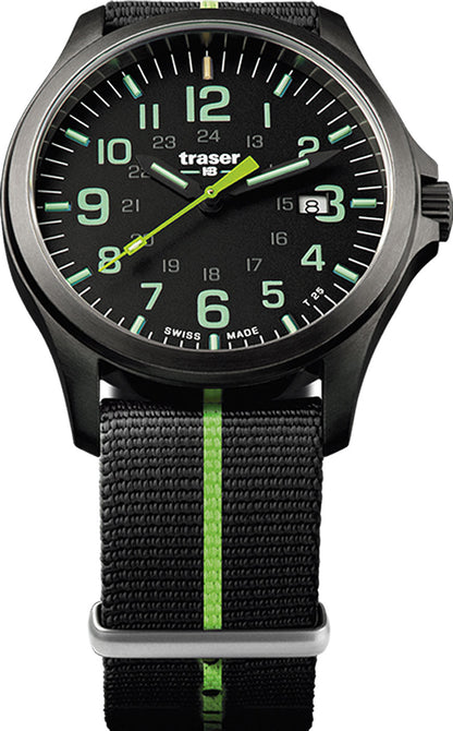 Traser P67 Officer Pro 107426 Watch • Swiss Made Quartz • trigalight Technology