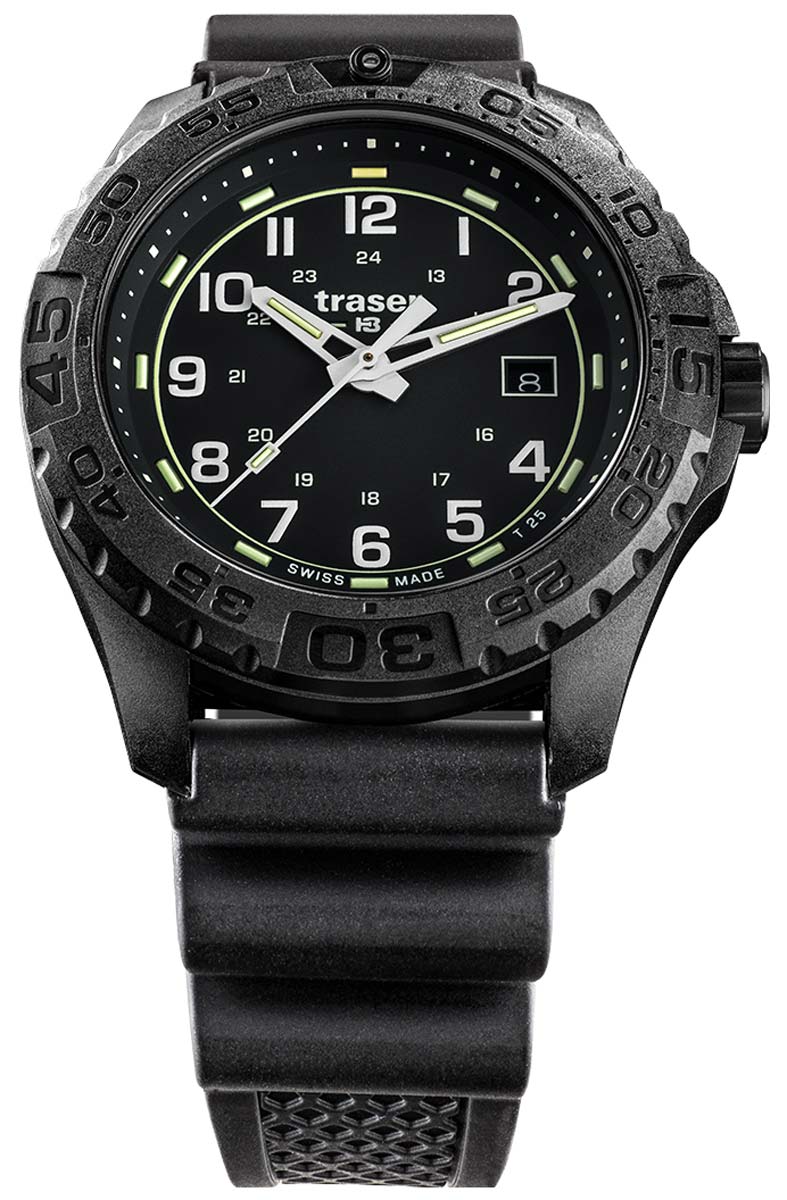Traser P96 OdP Evolution Black 108672 Watch • trigalight • Sapphire Glass