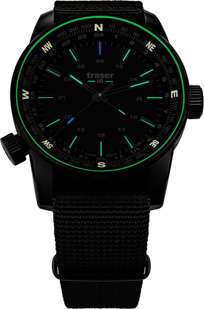 Traser P68 Pathfinder GMT 109035 Men's Watch • Swiss Made Quartz • Sapphire Crystal