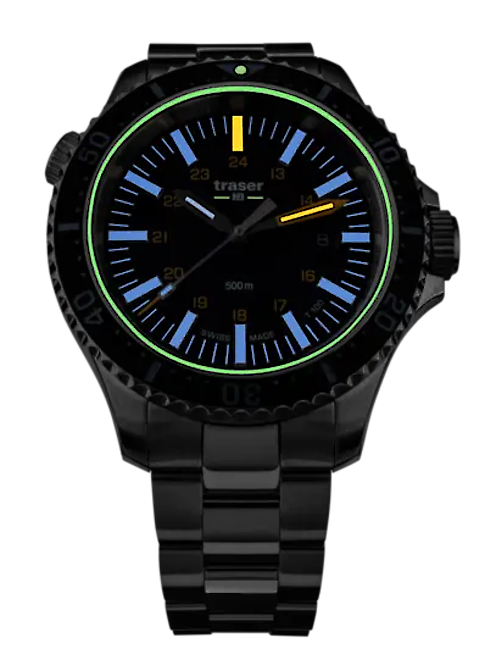 Traser P67 Diver 109372 Men's Watch • Trigalight T100 • 50 bar