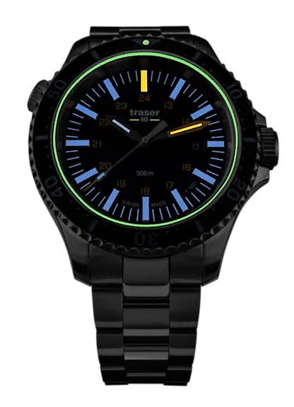 Traser P67 Diver 109372 Men's Watch • Trigalight T100 • 50 bar