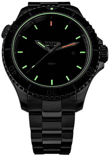 Traser P67 Diver Black Special Set 109376 Men's Watch • 50 Bar • trigalight