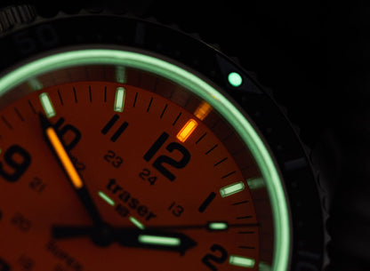 Traser P67 Diver 109380 Men's Watch • trigalight® • 50 Bar Water Resistant