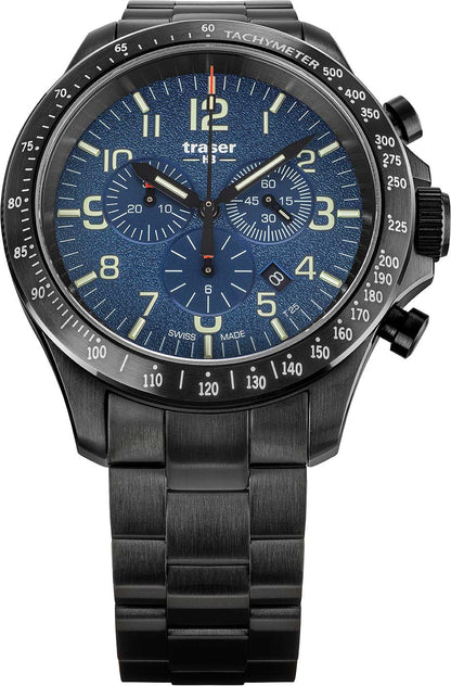 Traser P67 Officer Pro Chronograph 109462 Men's Watch • trigalight • Sapphire Crystal