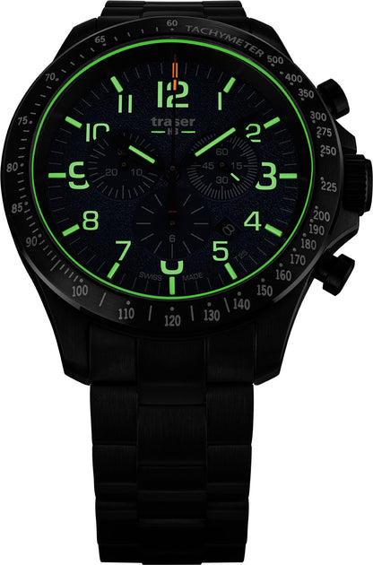 Traser P67 Officer Pro Chronograph 109462 Men's Watch • trigalight • Sapphire Crystal