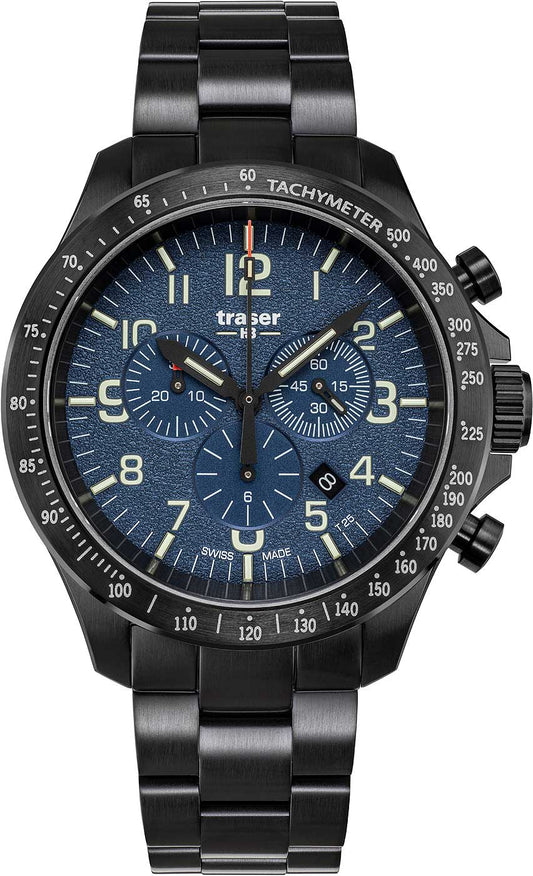 Traser P67 Officer Pro Chronograph 109462 Men's Watch • trigalight • Sapphire Crystal