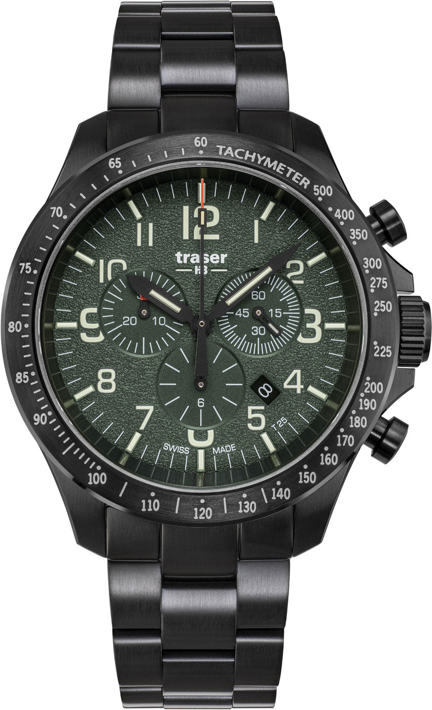 Traser P67 Officer Pro Chronograph 109464 Men's Watch • trigalight • Sapphire Crystal