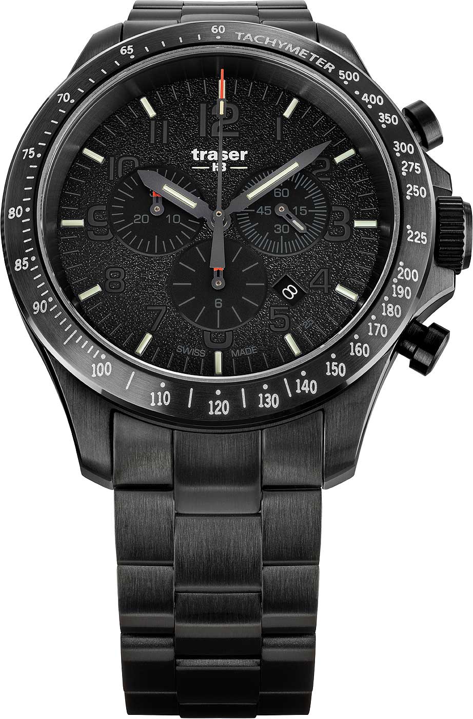 Traser P67 Officer Pro Chronograph 109466 Men's Watch • Swiss Quartz Chronograph • trigalight Technology