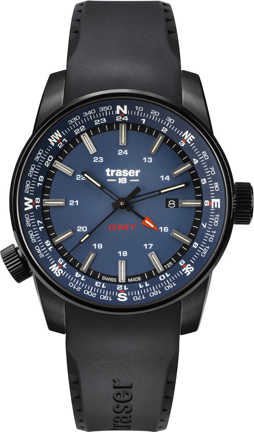 Traser P68 Pathfinder GMT 109743 Men's Watch • trigalight Illumination • GMT Function