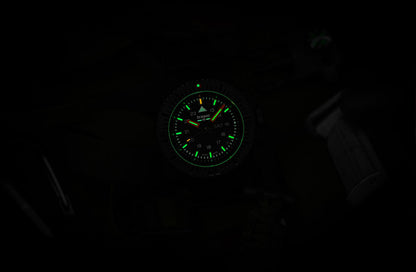 Traser P69 Black Stealth 109854 Men's Watch • Trigalight Technology • Swiss Quartz Movement