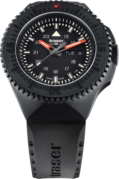 Traser P69 Black Stealth Black 109855 Watch • trigalight technology • 50 bar water resistant