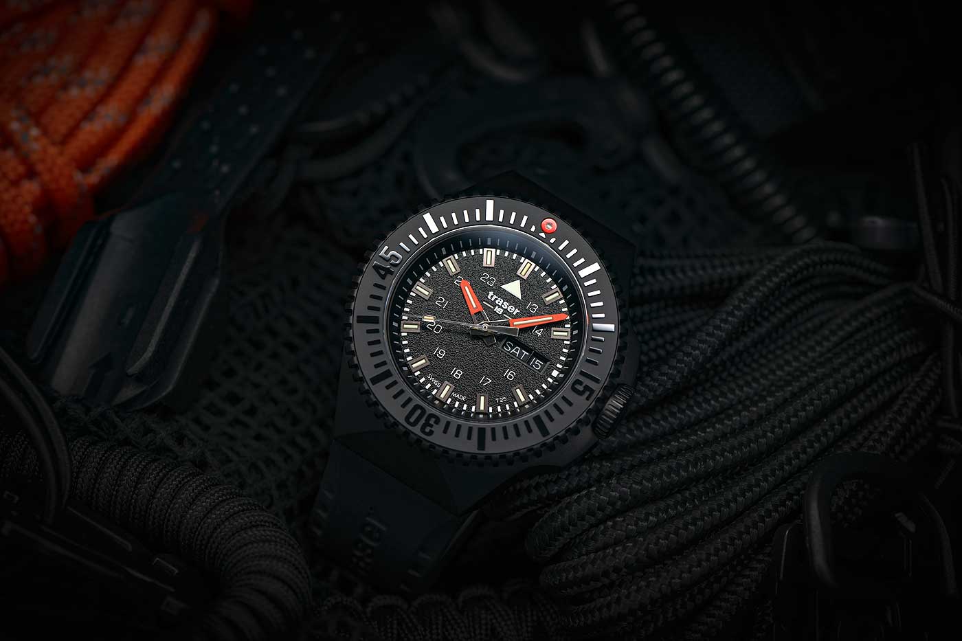 Traser P69 Black Stealth Black 109855 Watch • trigalight technology • 50 bar water resistant