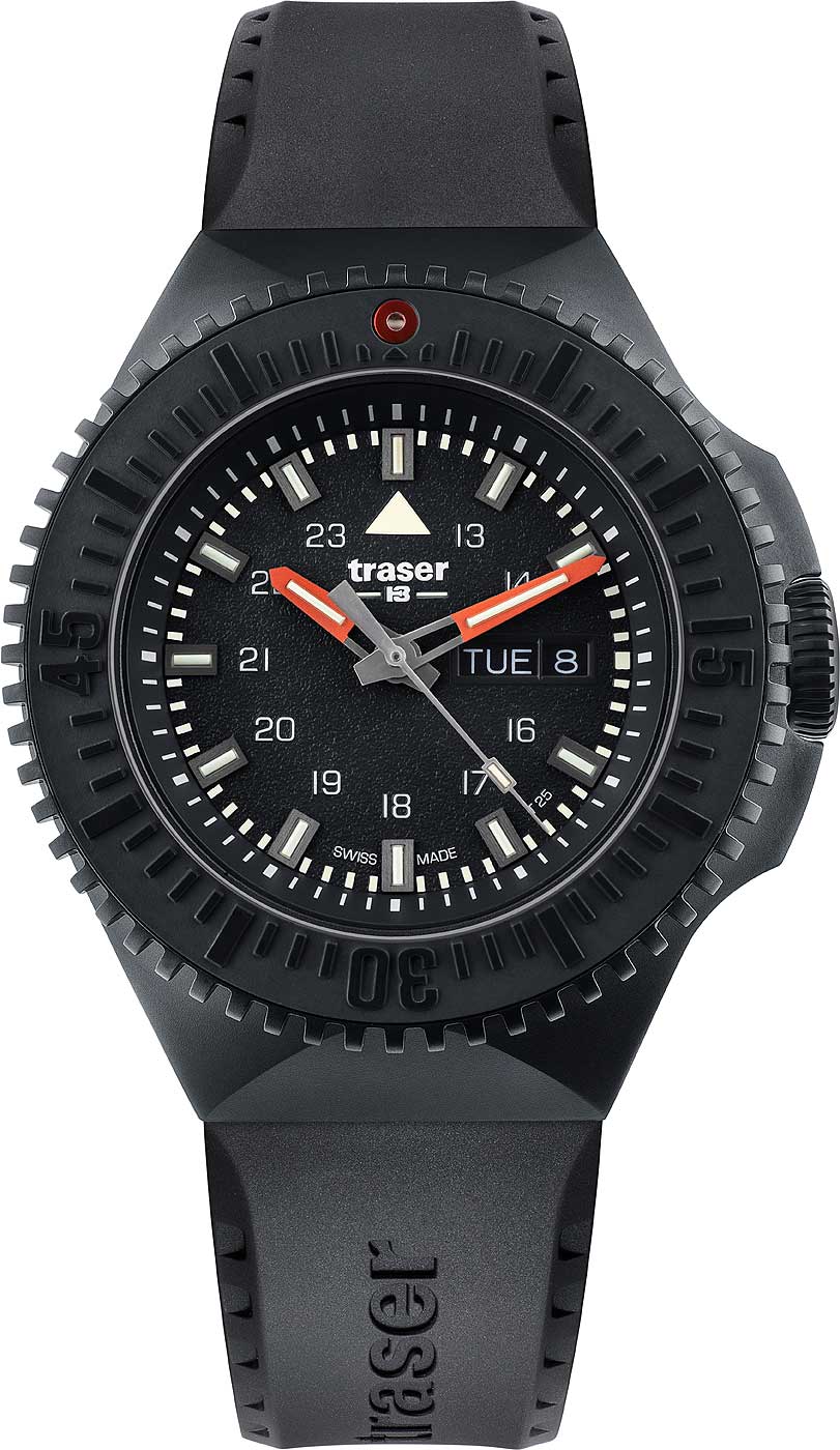 Traser P69 Black Stealth Black 109855 Watch • trigalight technology • 50 bar water resistant