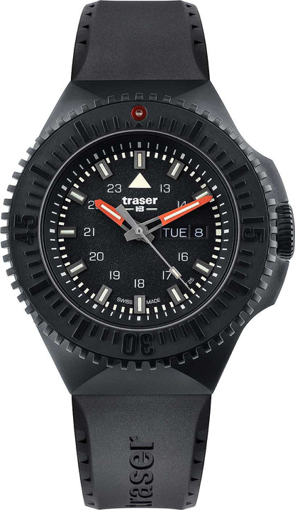 Traser P69 Black Stealth Black 109855 Watch • trigalight technology • 50 bar water resistant