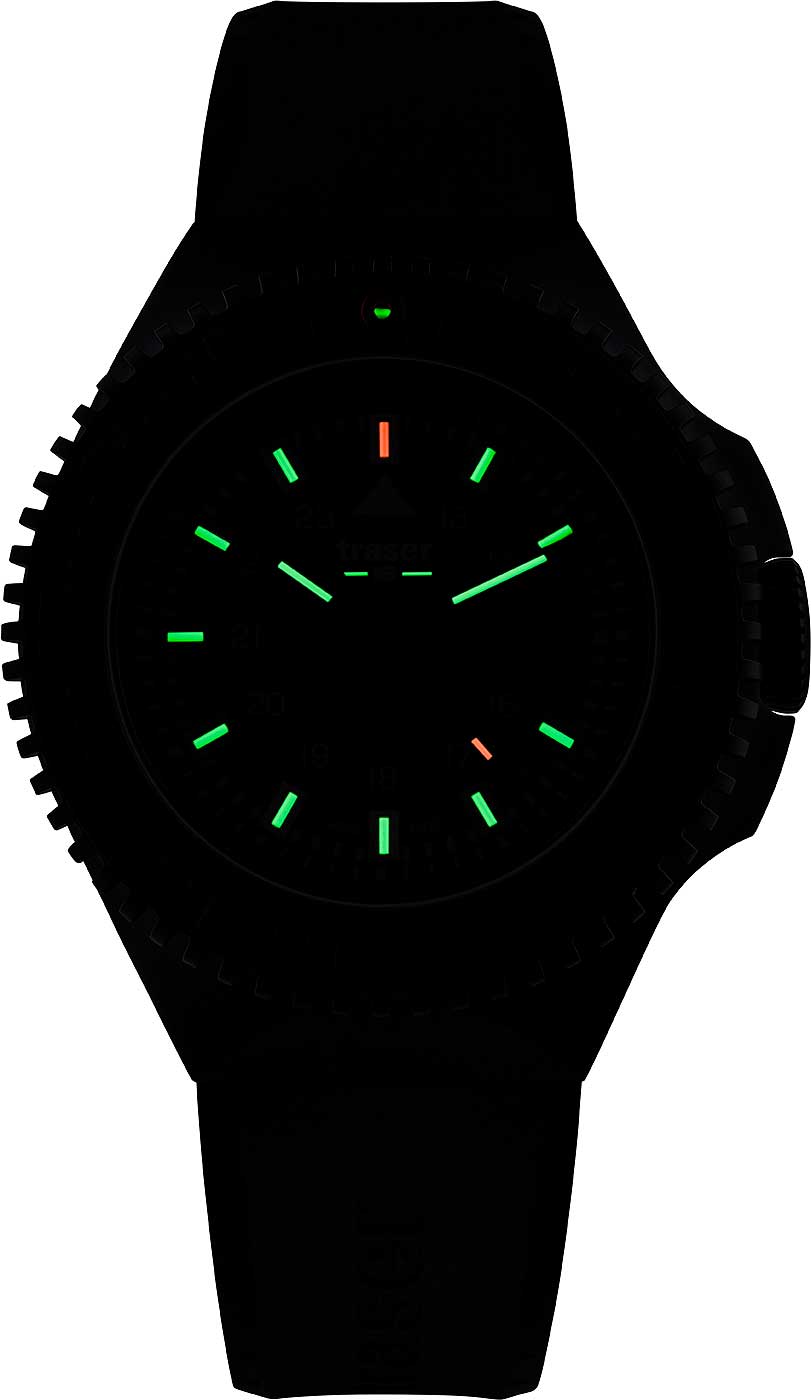 Traser P69 Black Stealth Black 109855 Watch • trigalight technology • 50 bar water resistant