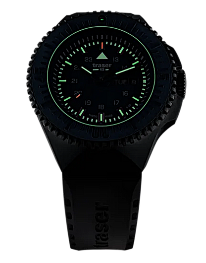 Traser P69 Black Stealth 109856 Men's Watch • trigalight® Illumination Technology • Sapphire Crystal