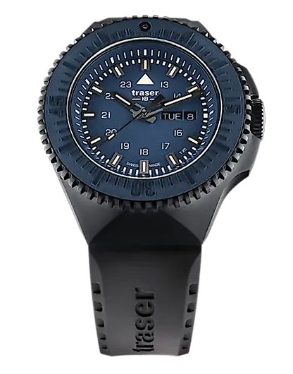 Traser P69 Black Stealth 109856 Men's Watch • trigalight® Illumination Technology • Sapphire Crystal