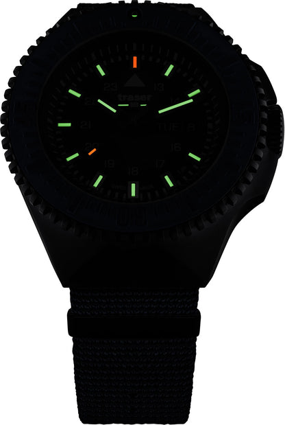 Traser P69 Black Stealth 109858 Men's Watch • Swiss Made Quartz • Trigalight Illumination Technology
