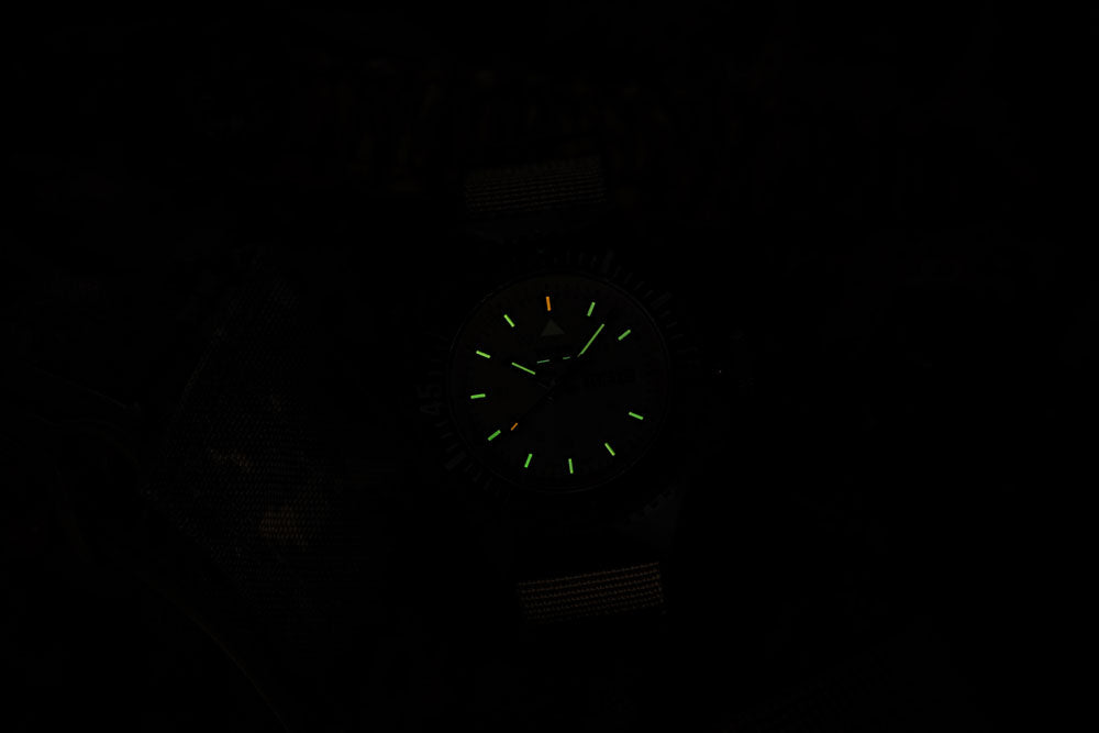 Traser P69 Black Stealth 109860 Men's Watch • trigalight technology • Swiss Made quartz movement