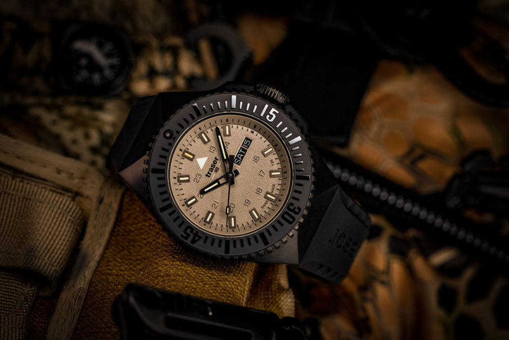 Traser P69 Black Stealth 109861 Men's Watch • Swiss Made Quartz Movement • Sapphire Crystal