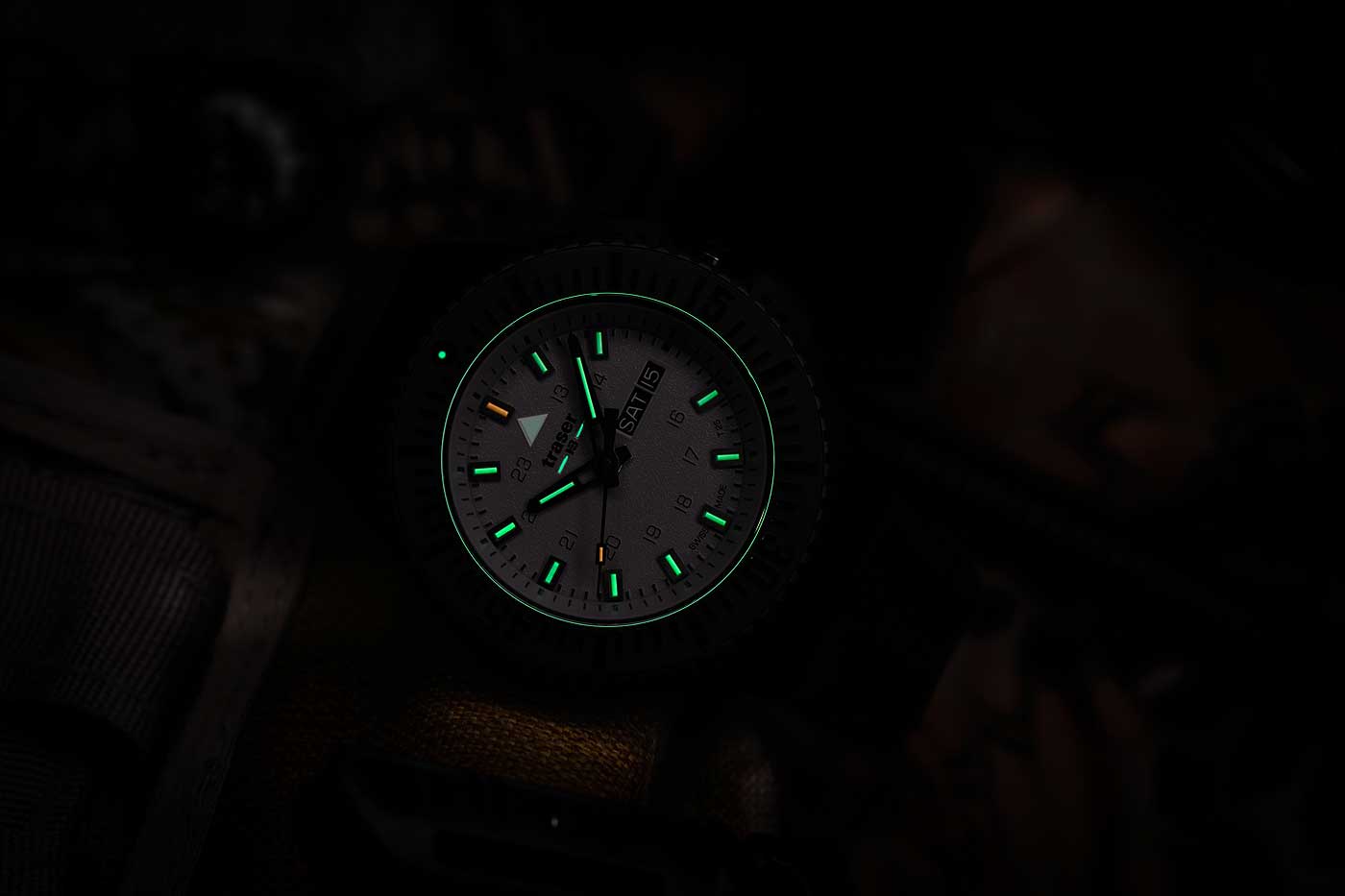 Traser P69 Black Stealth 109861 Men's Watch • Swiss Made Quartz Movement • Sapphire Crystal