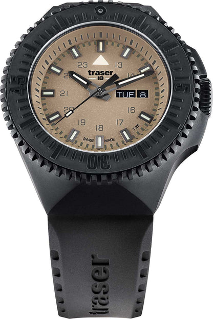Traser P69 Black Stealth 109861 Men's Watch • Swiss Made Quartz Movement • Sapphire Crystal