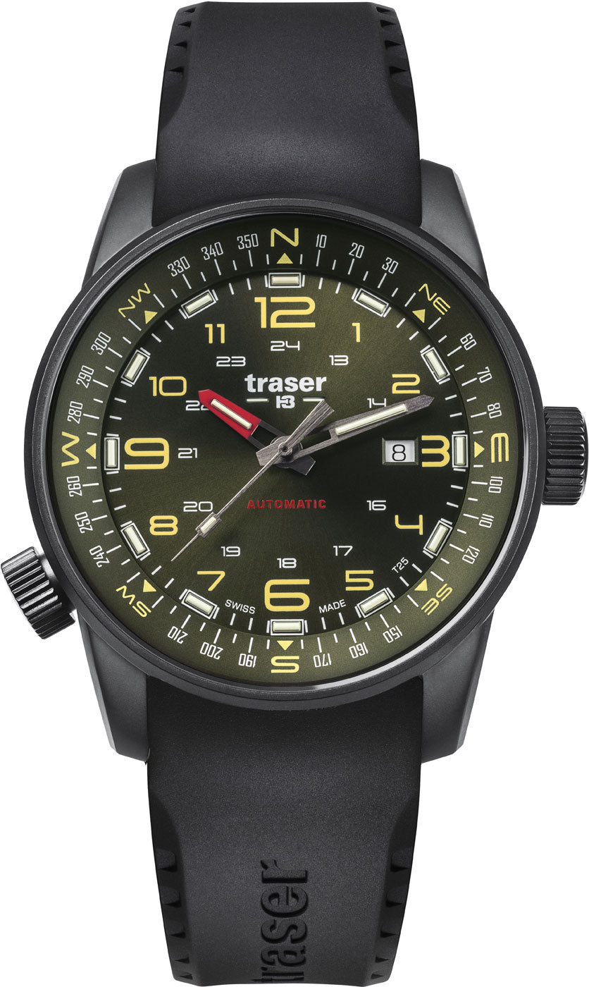Traser P68 Pathfinder Automatic 110457 Men's Watch • Swiss Made Automatic Movement • trigalight Illumination Technology