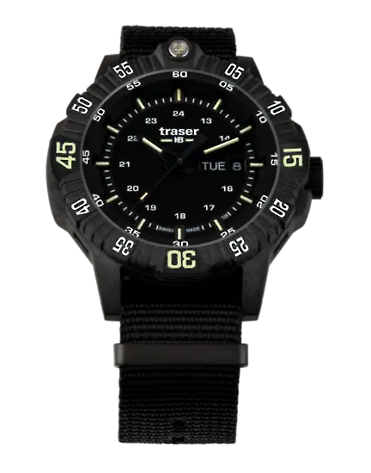 Traser P66 Red Combat 104147 Men's Watch • Swiss Made Quartz • Sapphire Crystal