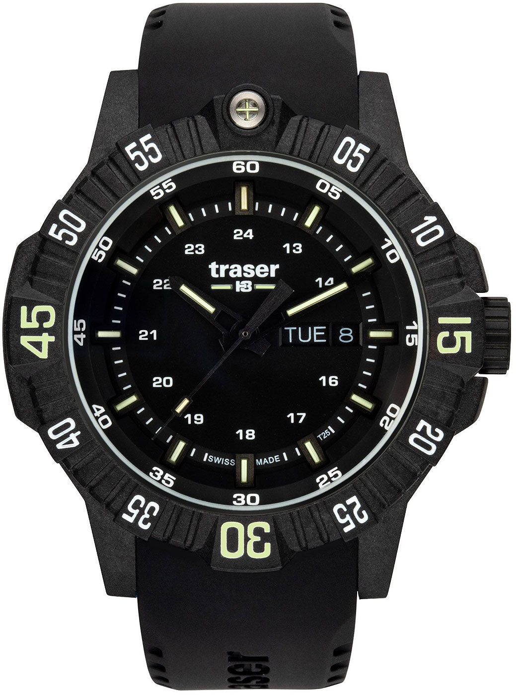 Montre pour hommes Traser P99 Q Tactical 110723 • Mouvement à quartz suisse • Technologie trigalight