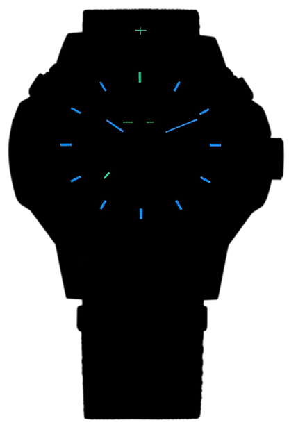 Traser P99 110724 Men's Watch • trigalight technology • 20 bar