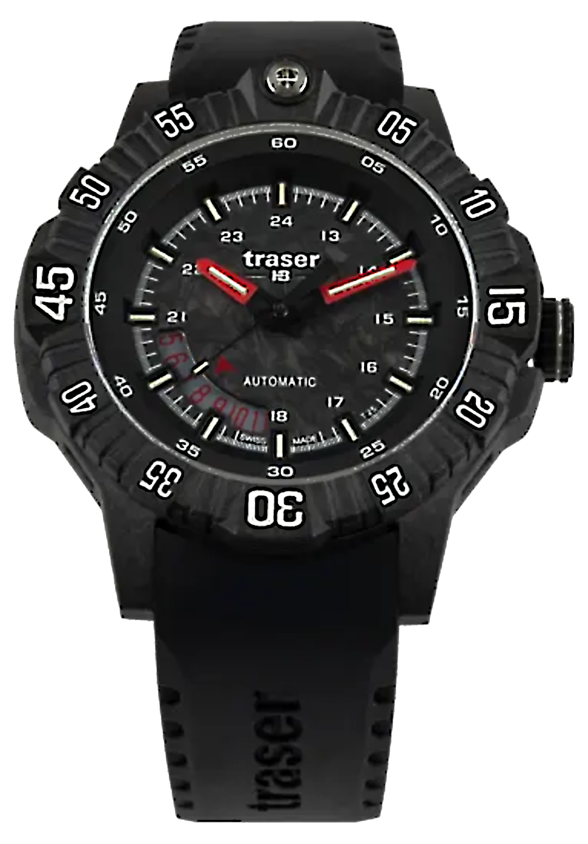 Traser P99 A Tactical Carbon 110961 Men's Watch • Automatic • Trigalight