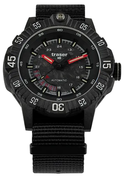 Traser P99 A Tactical Carbon 110960 Men's Watch • Automatic • Sapphire Crystal • trigalight