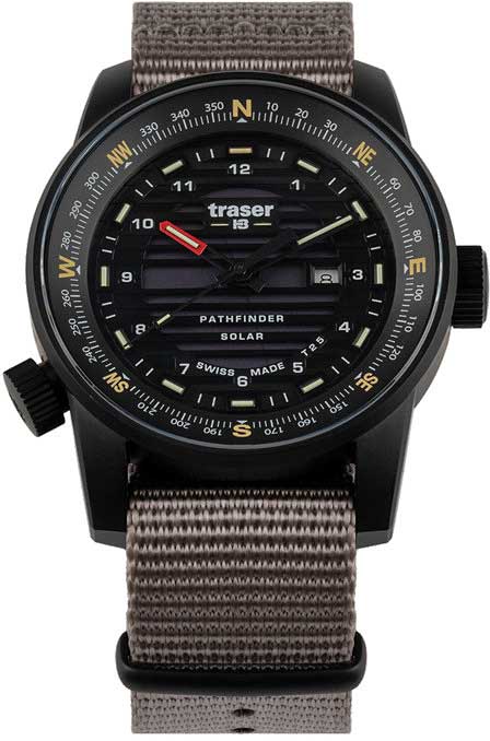 Traser P68 Pathfinder Solar 111400 Men's Watch • Solar Quartz • trigalight Illumination Technology