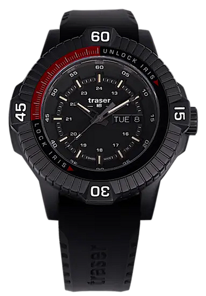 Traser P99 Iris Tactical 111461 Men's Watch • Trigalight • Iris Aperture