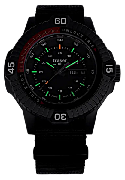 Traser P99 Iris Tactical 111462 Men's Watch • trigalight • Iris Diaphragm