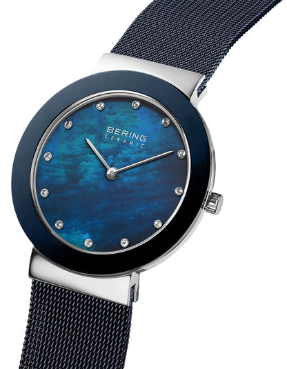 Bering Ceramic 11435-387 Damen Uhr • Saphirglas • Keramik-Lünette