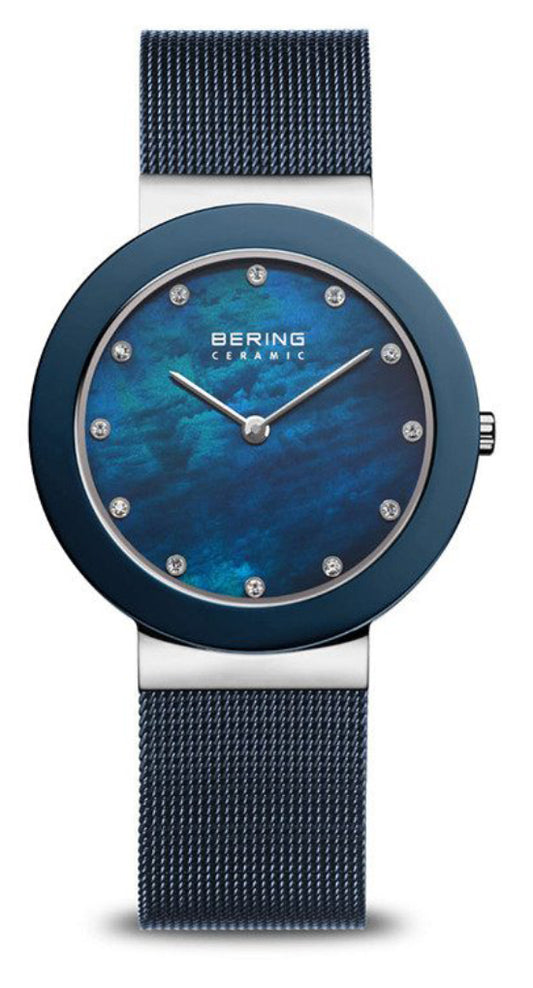 Bering Ceramic 11435-387 Damen Uhr • Saphirglas • Keramik-Lünette