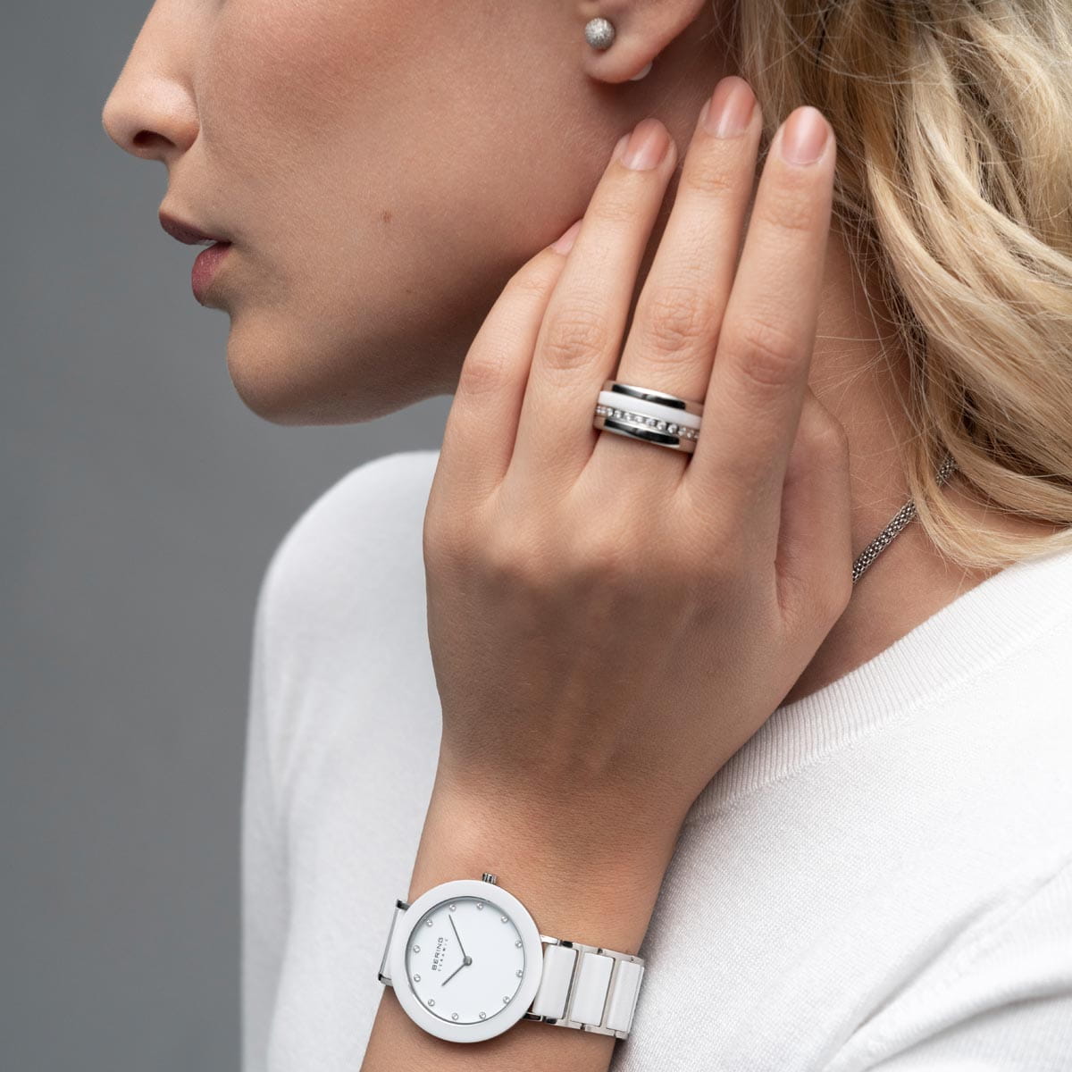 Montre pour femme Bering 30434-754 • Verre saphir résistant aux rayures • Céramique haute technologie
