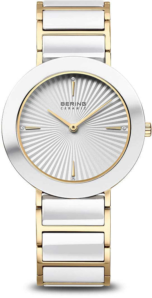 Bering Ceramic 11435-758 Damenuhr • Kratzfestes Saphirglas • High-Tech Keramik
