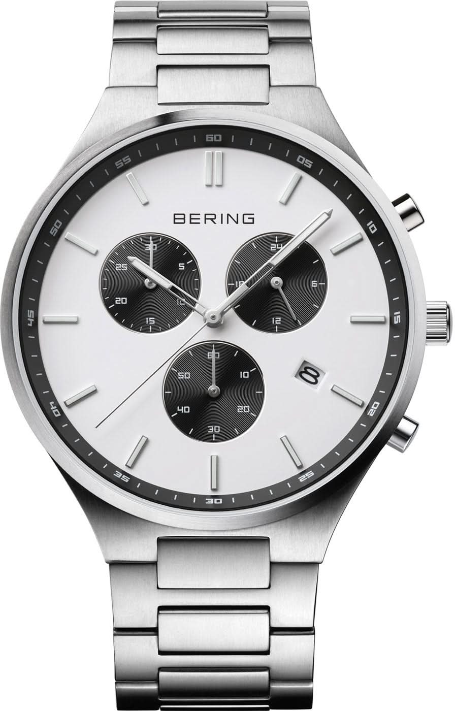 Montre pour homme Bering Titan Chrono 11743-709 • Verre saphir • Titane