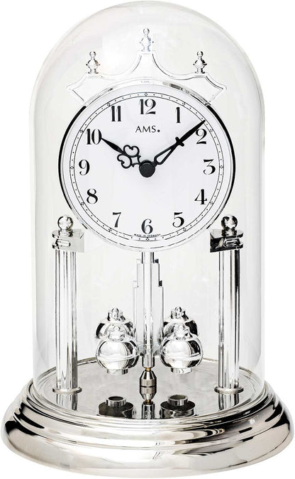 AMS Table Clock 23x15x15 cm Metal • Quartz Movement • Elegant Design