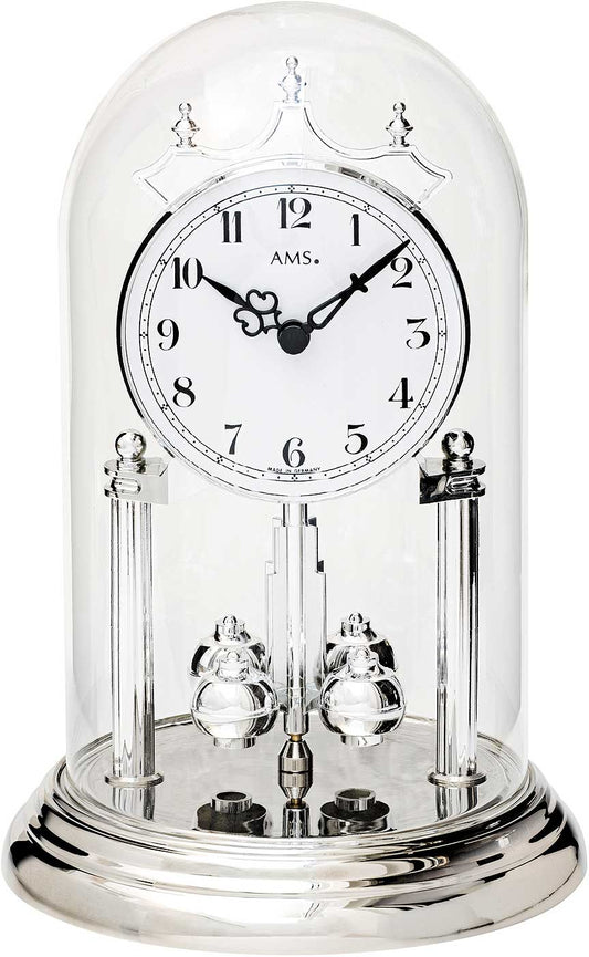 AMS Table Clock 23x15x15 cm Metal • Quartz Movement • Elegant Design