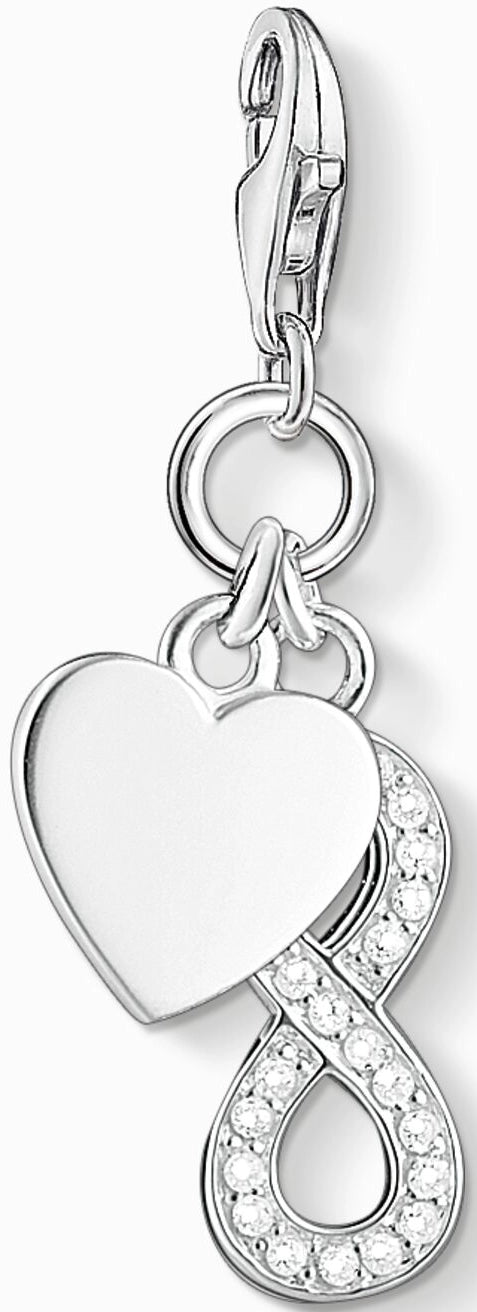 Thomas Sabo Charm Pendant Model: 1248-051-14 Infinity Heart - 925 Sterling Silver