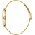 Danish Design Pure Damenarmbanduhr, goldfarbenes Gehäuse mit Krone, feines Mesh-Armband