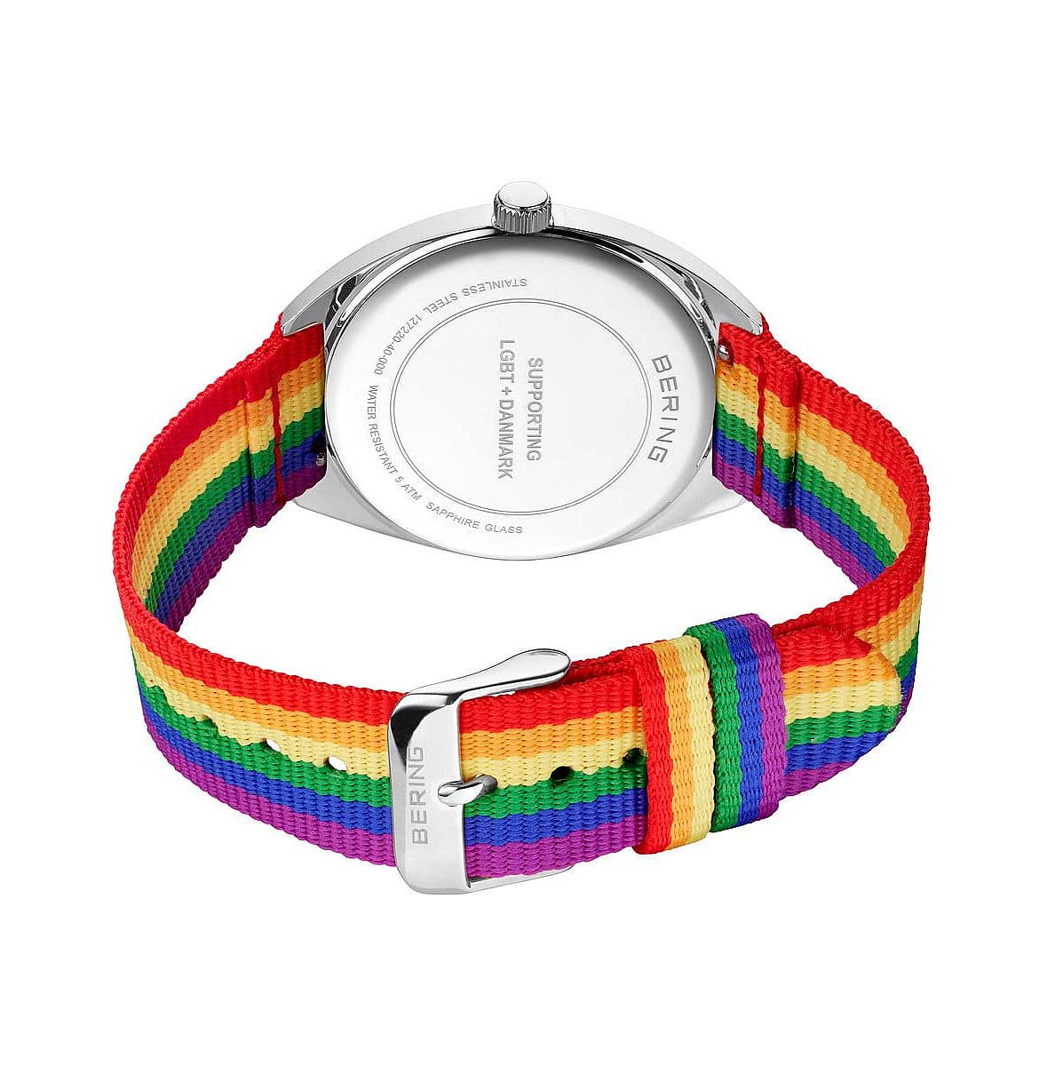 Bering Freedom 127220-40-000 Uhr • Kratzfestes Saphirglas • Feines Milanaise-Armband